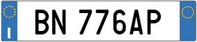 Truck License Plate